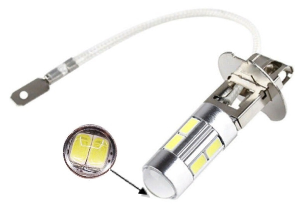 лампа светодиодная H3 10 smd