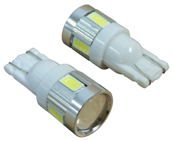 лампа светодиодная t10  SMD 6 линза