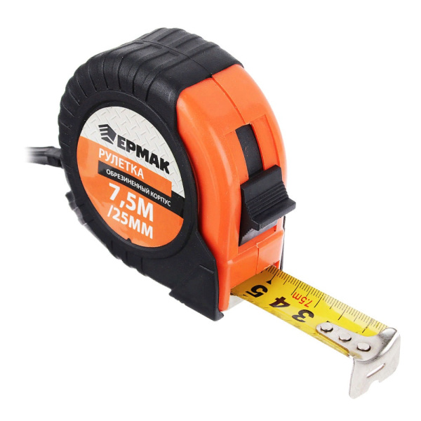 рулетка 7,5 м обрезиненная